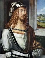 Автопортрет (Альбрехт Дюрер, 1498 г.)