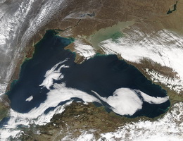 Космический снимок Чёрного моря