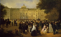 Приём лейб-гвардии в Константиновском дворце (картина XIX века)